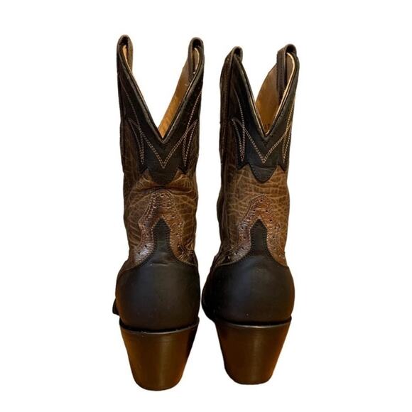 Sterling River SR151 Western Cowboy Boots Black Brown Leather 7.5B Women - Picture 4 of 7